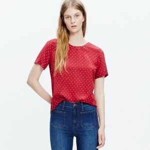 ⭐️Flash Sale⭐️ Madewell Silk Blouse - Red